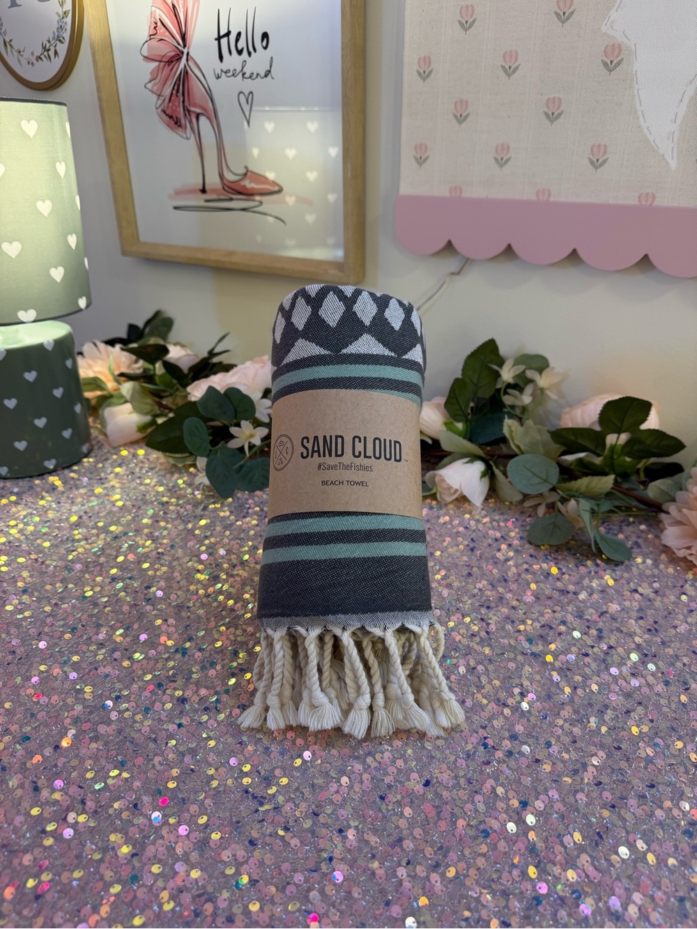 NWT Sand Cloud Beach Towel - From Popular "Mystery" Collection! ☀️🩵